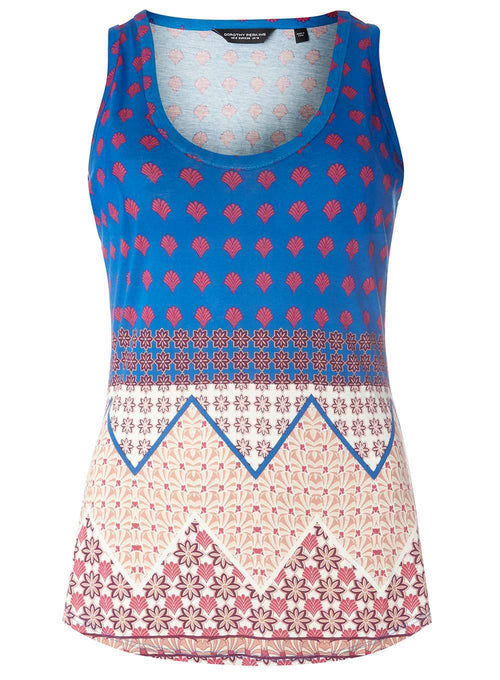 Dorothy Perkins Womens Tile Chevron Vest Top