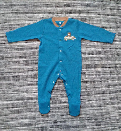 Baby Boys Turquoise Sleepsuit