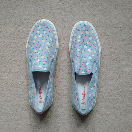 Cath Kidston Womens /Girls Prime Rose Fields Smart Slip on Trainers