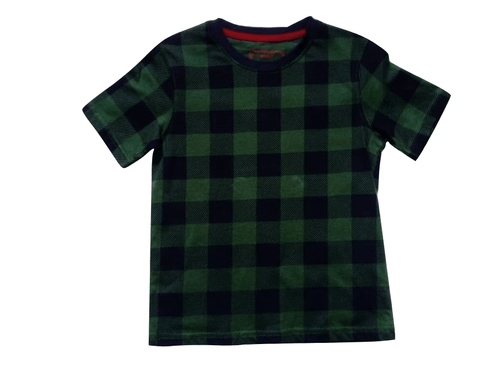 Pep & Co Green Check T-Shirt