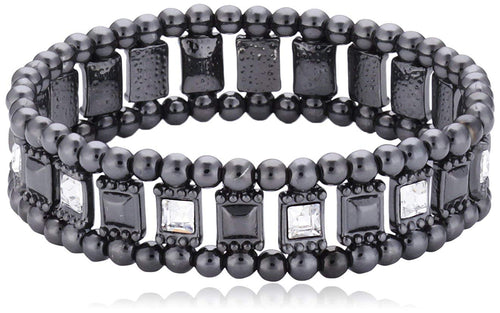 Pilgrim Jewelry Bracelet Silver-Plated Brass Haematite-Coated