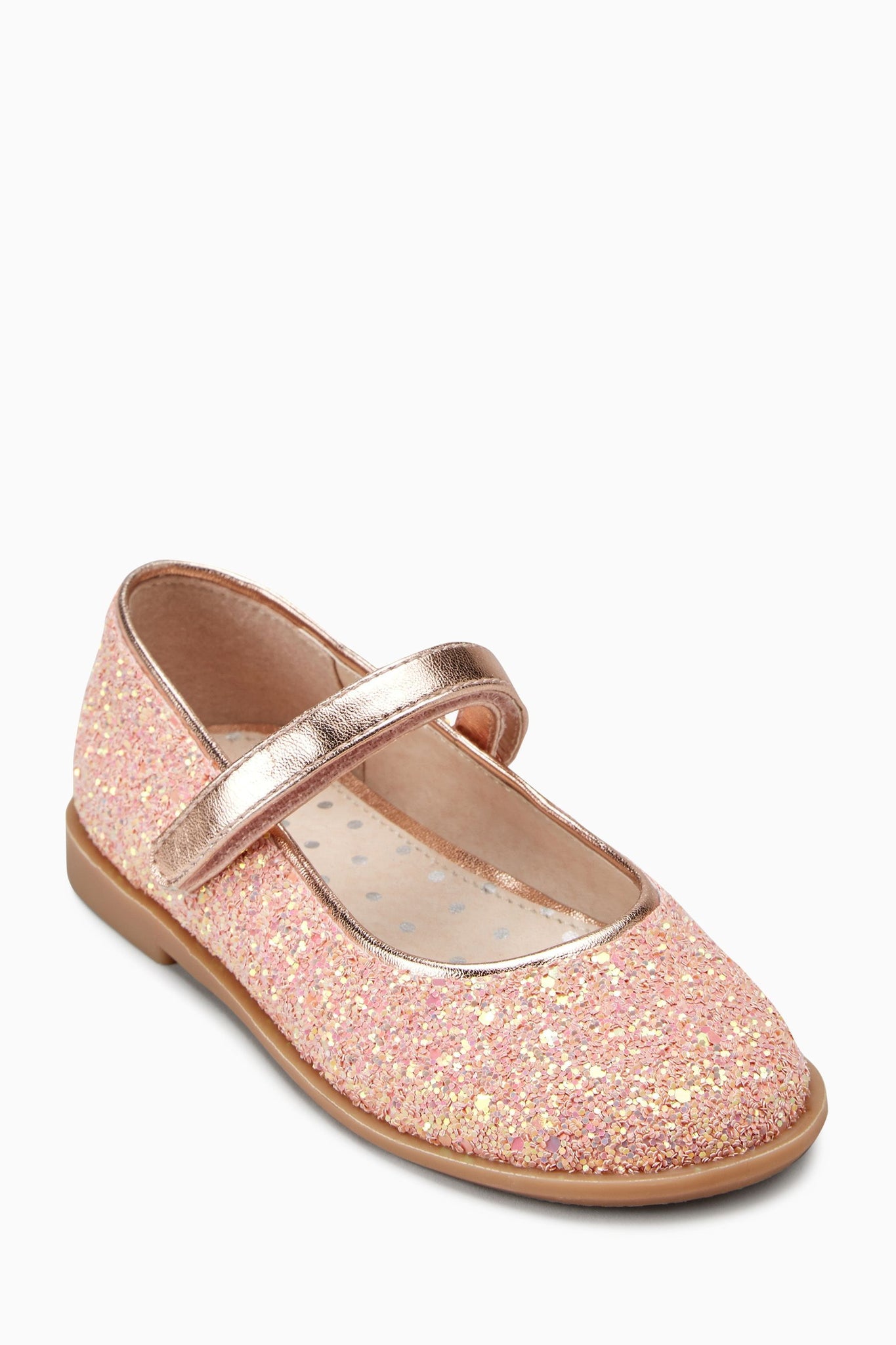 baby pink glitter shoes