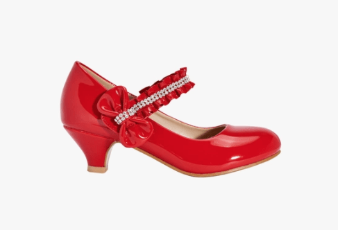 Truffle Collection Girls Red Belly Party Shoes