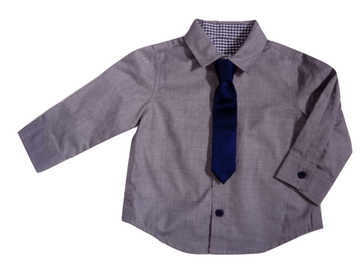 Matalan Grey Shirt with Tie