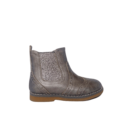 George Girls Brogues Silver Ankle Boots