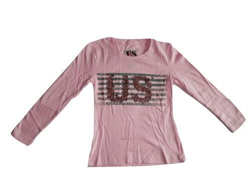 US Pink Long Sleeved T-Shirt