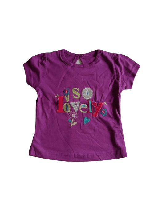 Girls Pretty Embroidered So Lovely Purple Top