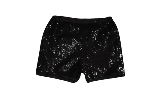 George Girls Black Sequin Glitter Shorts