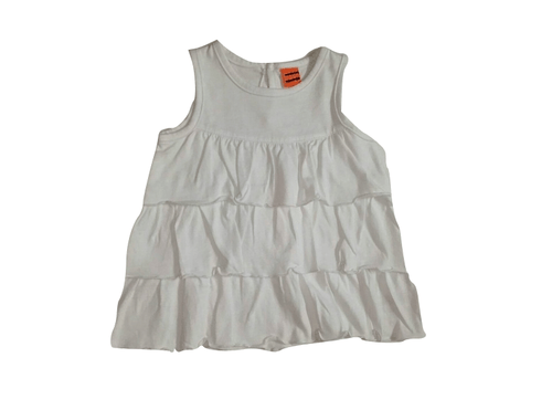 Minimode Baby Girls White Sleeveless Dress
