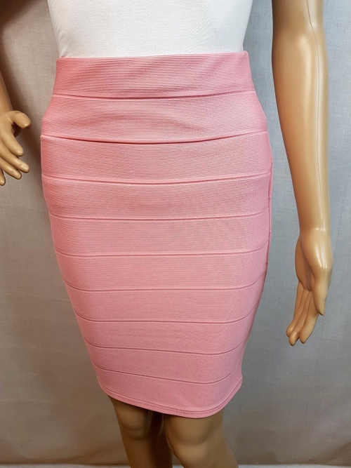 Miss Selfridge Womens Pink Bandage Skirt