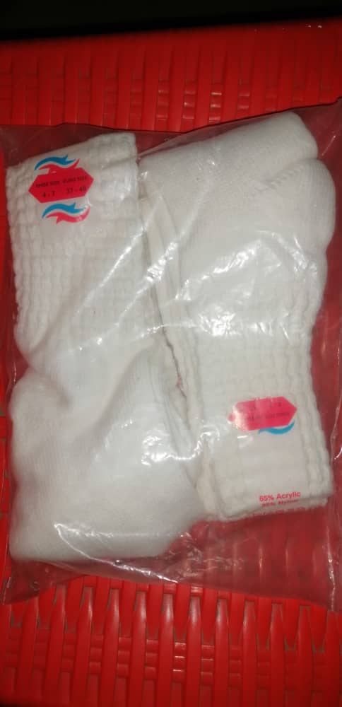 SP Pack of 4 Childrens White School Socks