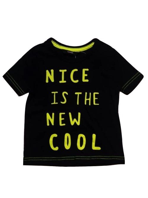 George "Nice is the new cool" Black T-Shirt