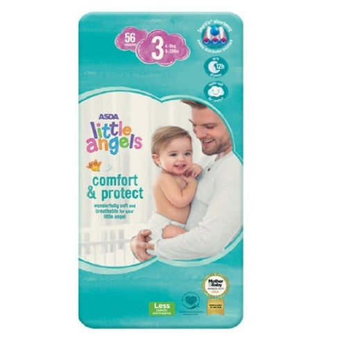 Asda Little Angels Baby Diapers Economy Size 3