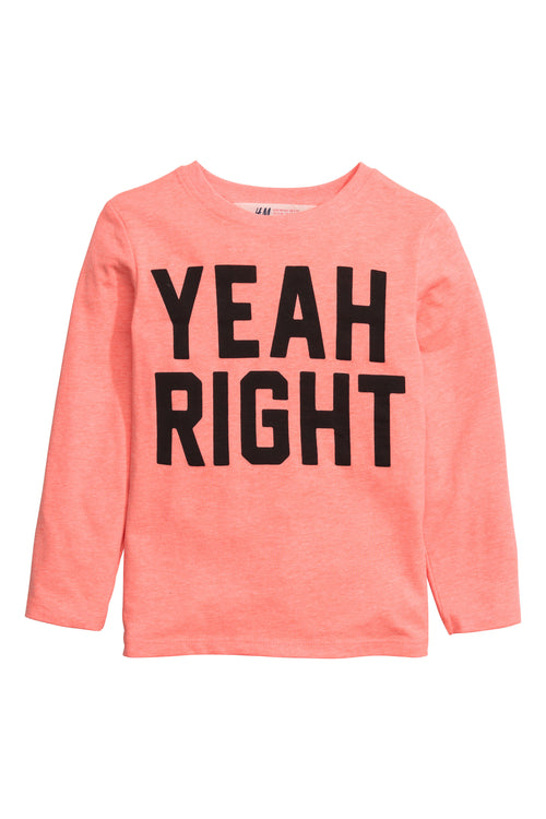 H&M Yeah Right Long Sleeved T-shirt