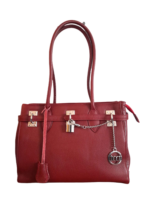 Mia Tomazzi Leather Ruby Womens Tote Bag