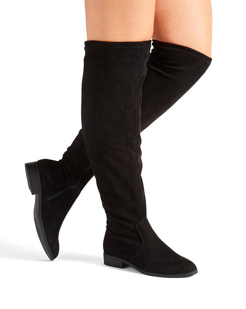 JD Williams Ladies Sienna Over The Knee Sock Boots