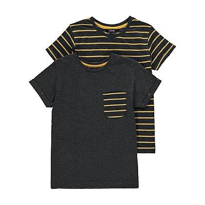 George 2 Pack Striped T-shirts