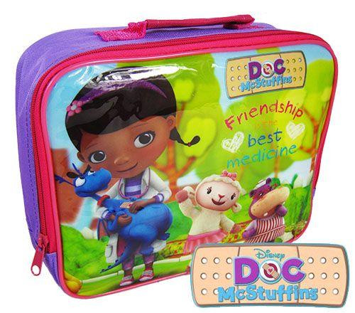 Official Disney "Doc Mc Stuffins" Character Insulated Sandwich Lunch Bag