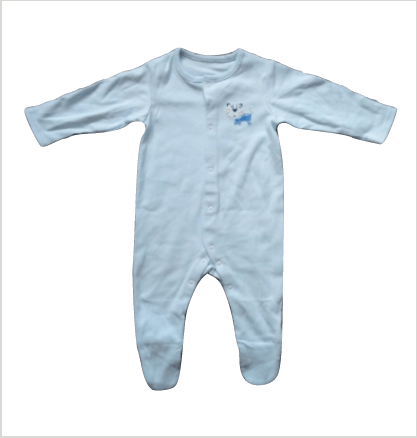 Baby Boys Light Blue Sleepsuit