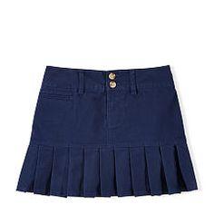 Ralph Lauren Navy Stretch Cotton Chino Skirt