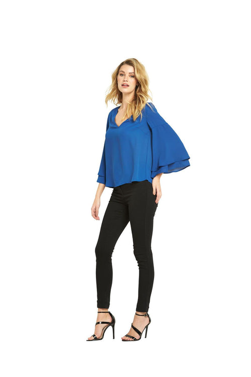 V By Very Womens Double Layer Sleeve Blouse