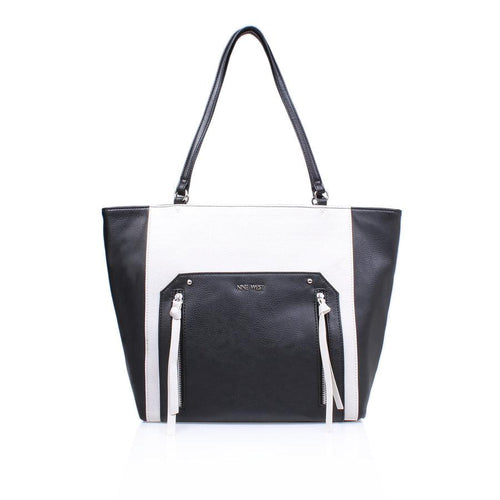 Nine West Getting Ziggy Womens Black Tote Bag