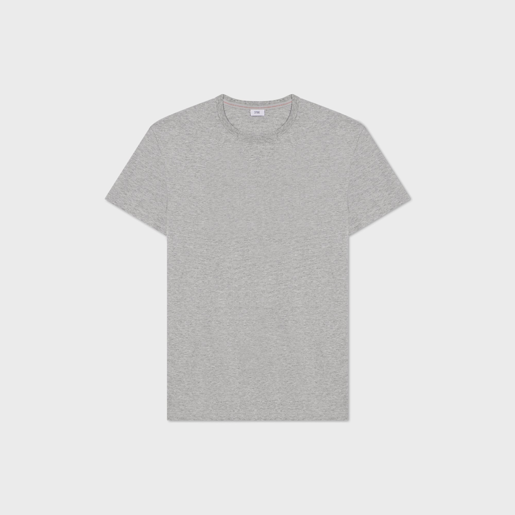 SPOKE Organic T-Shirt - Grey Marl Men's Custom Fit T-Shirt - SPOKE