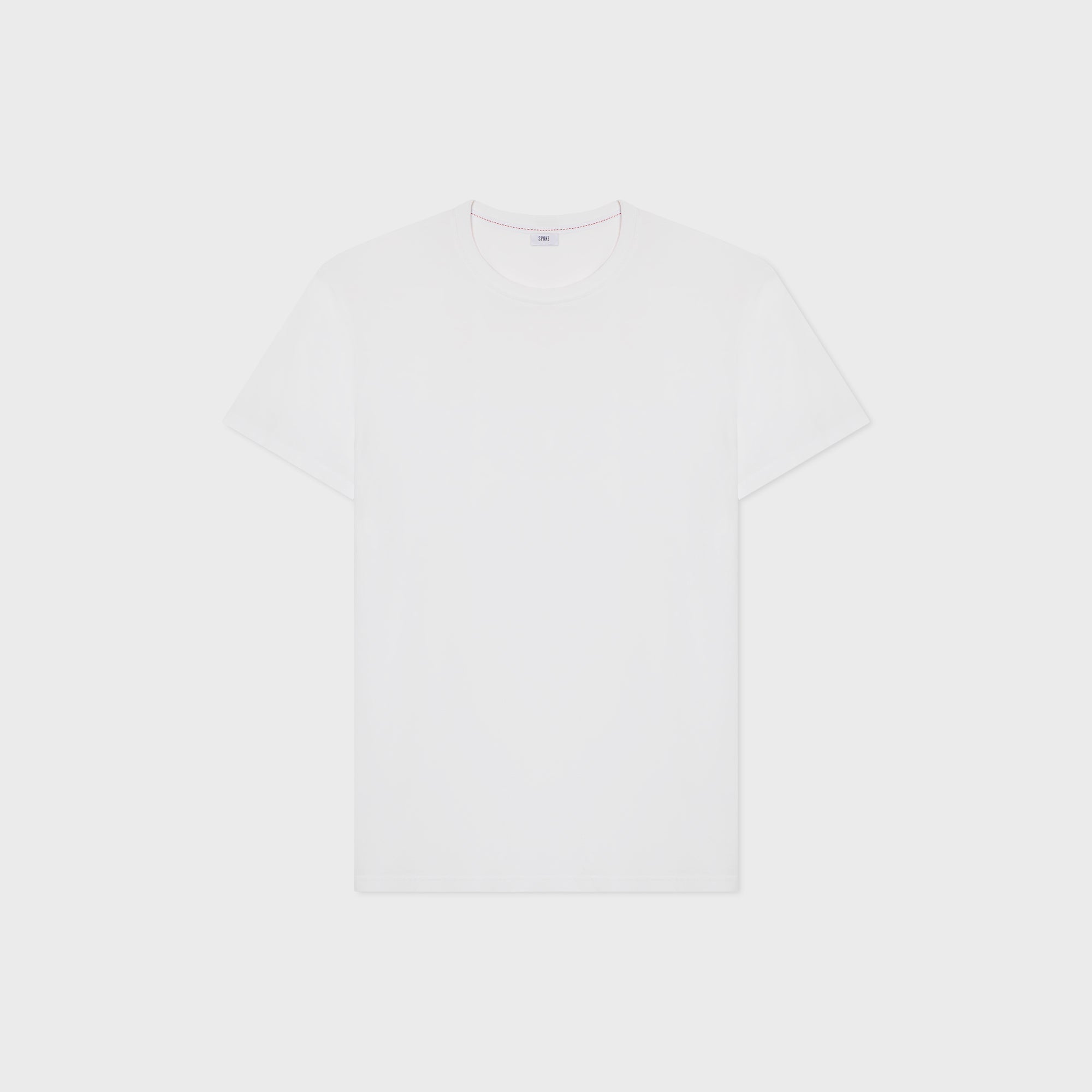 SPOKE Organic T-Shirt - White Men's Custom Fit T-Shirt - SPOKE