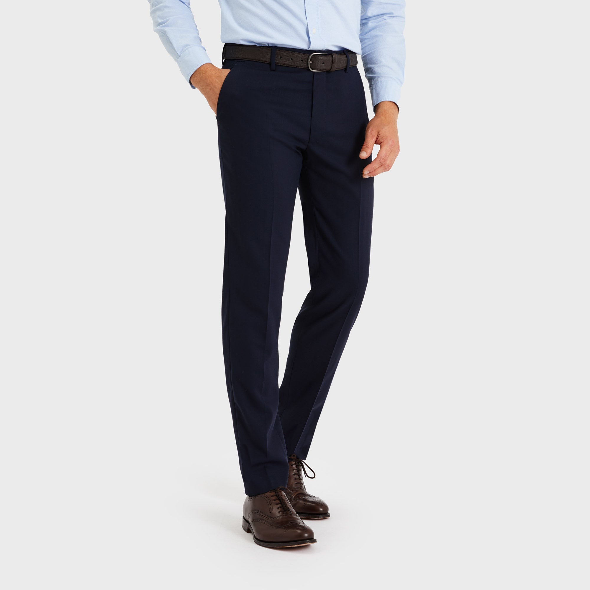 COLLUSION tailored smart trousers in dark navy | ASOS