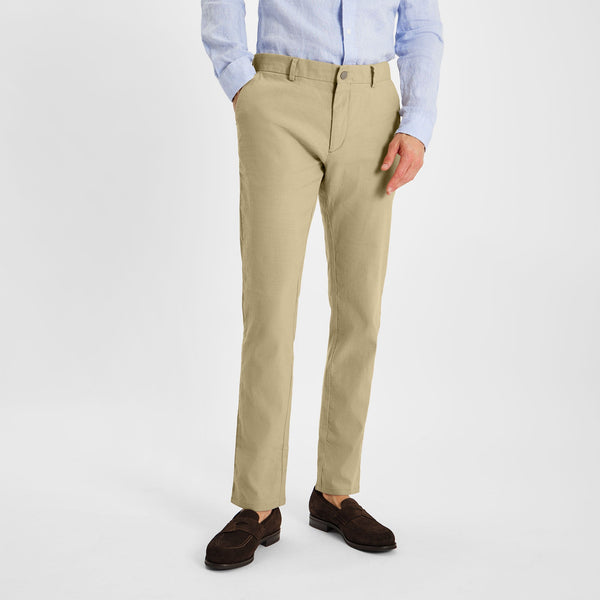 Milano Fit Linen and Cotton Chino Pants