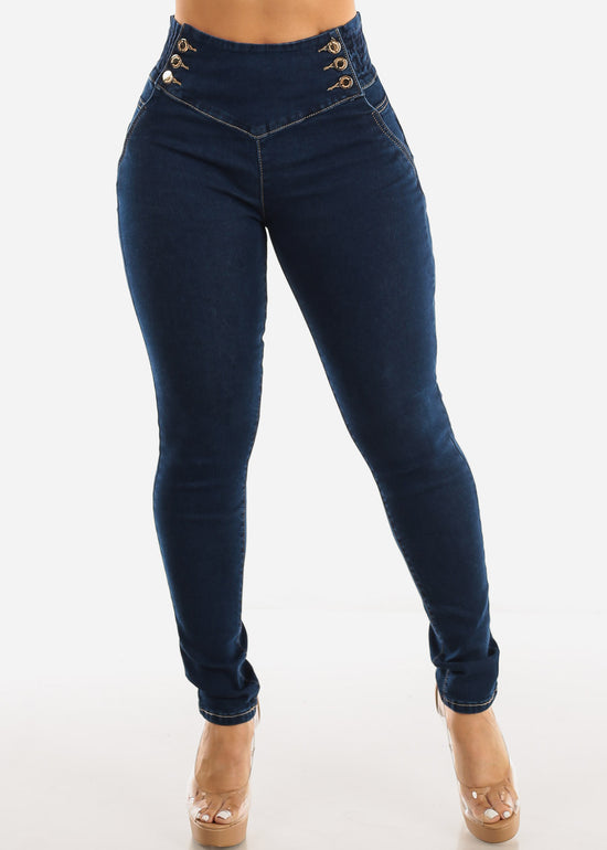 High Waist Navy Blue Denim Jeggings, Party Wear, Slim Fit at Rs 310 in  Ahmedabad