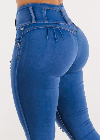 BUTT LIFTING JEANS DARK BLUE TK459 – Butiklatina