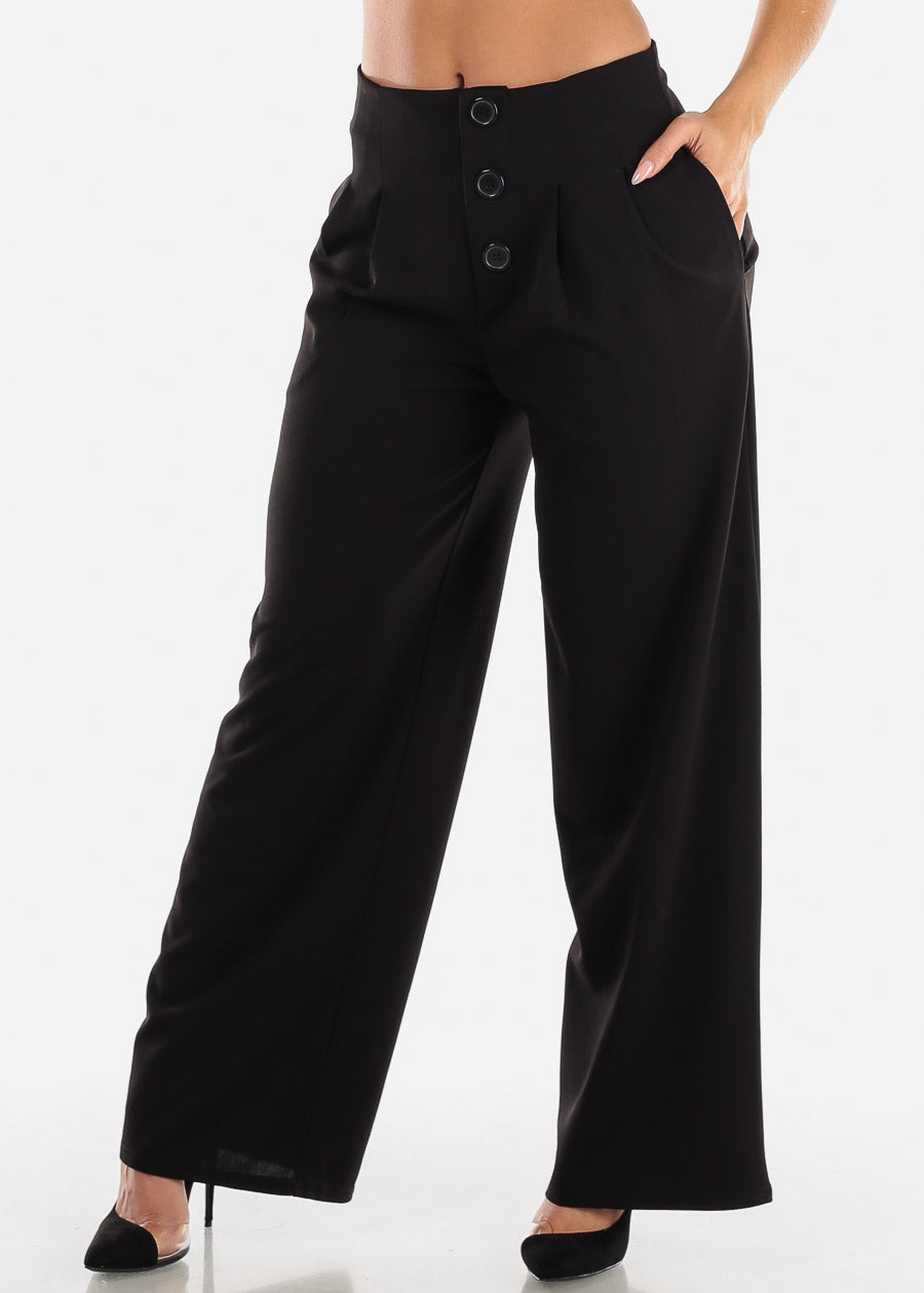 black dressy trousers