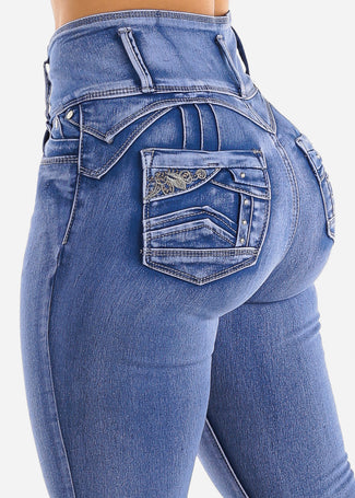 Buy Stretch Butt Ripped Jeans Slim Skinny Butt Lifting Jeans--Seamido