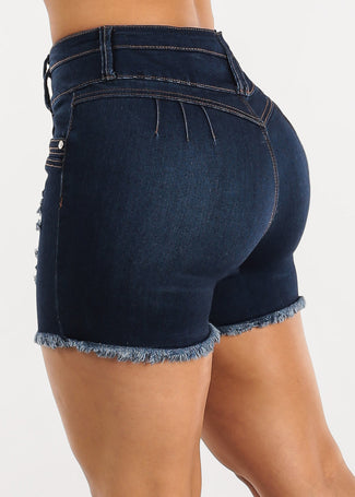 Womens Jean Shorts Sexy Cut Off Denim High Waisted Raw Hem Hot