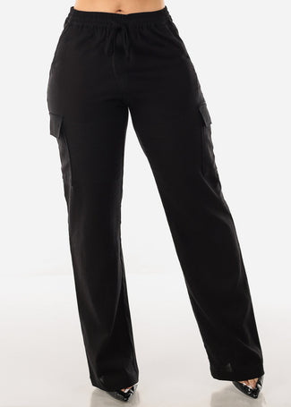 Women's Black Shirt and Cargo Pants Set - Black Punk Cargo Pants 2 PC SET –  Moda Xpress