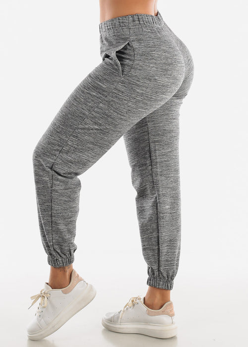 Heather Grey Terry Joggers