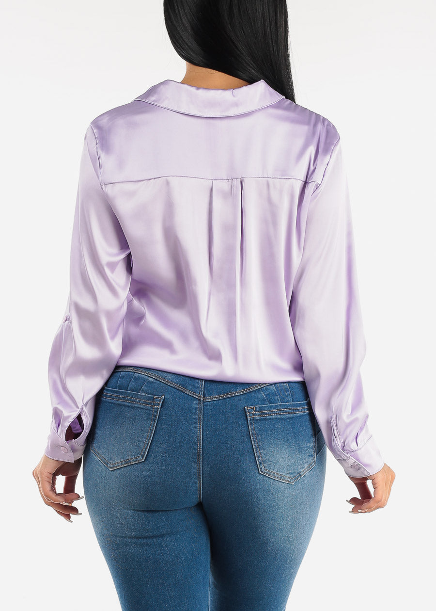 tie up satin shirt - OFF-65% >Free Delivery