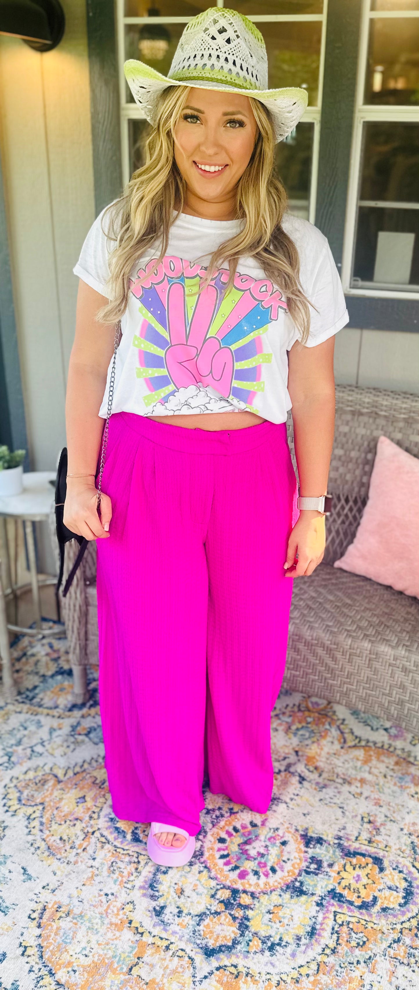 Wide Leg Orchid Pant