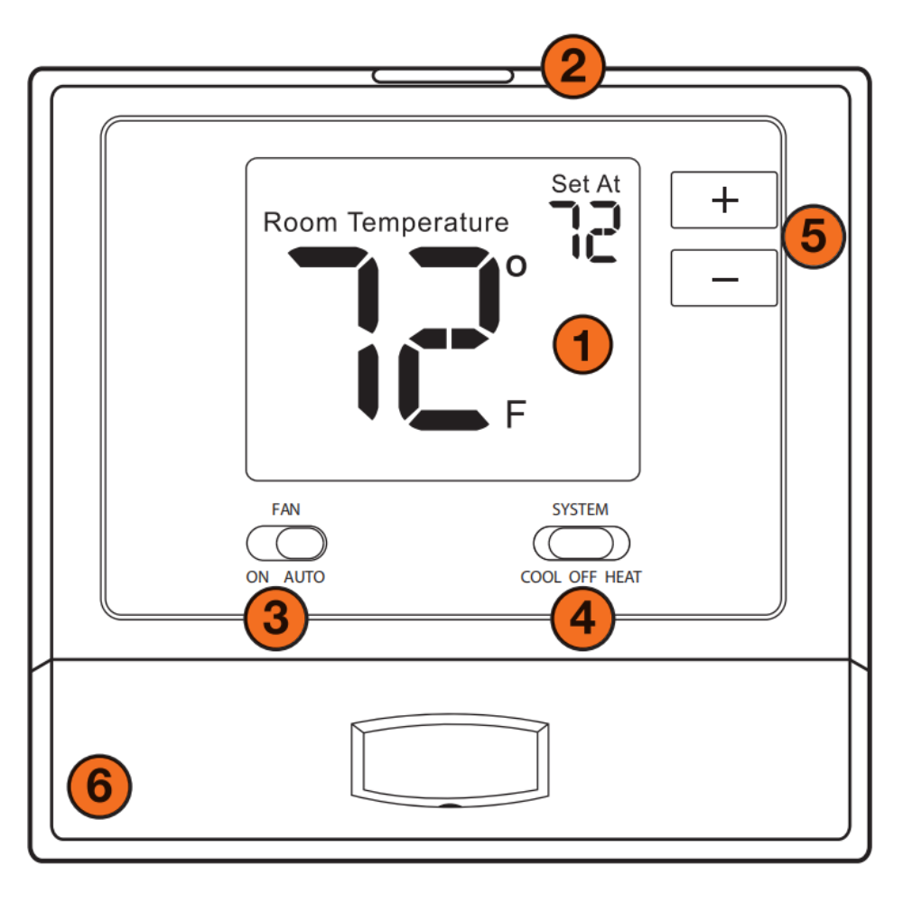 PRO1 Thermostat Digital Non-Programmable T701 - HVAC Surplus