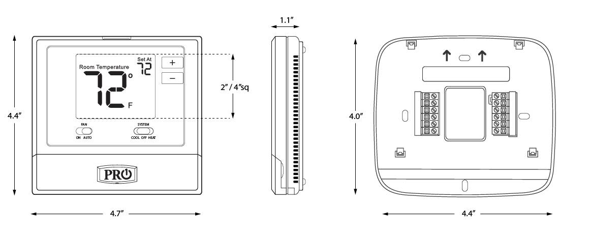 Pro1 Thermostat Wiring Diagram - Wiring Diagram