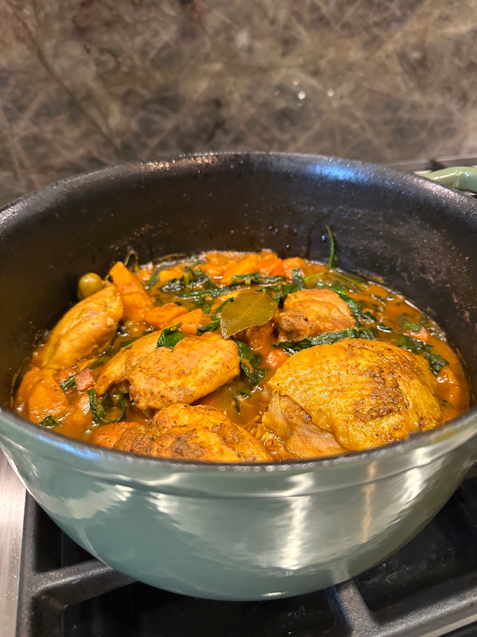 pollo guisado, chicken stew, puerto rican chicken stew, recipe