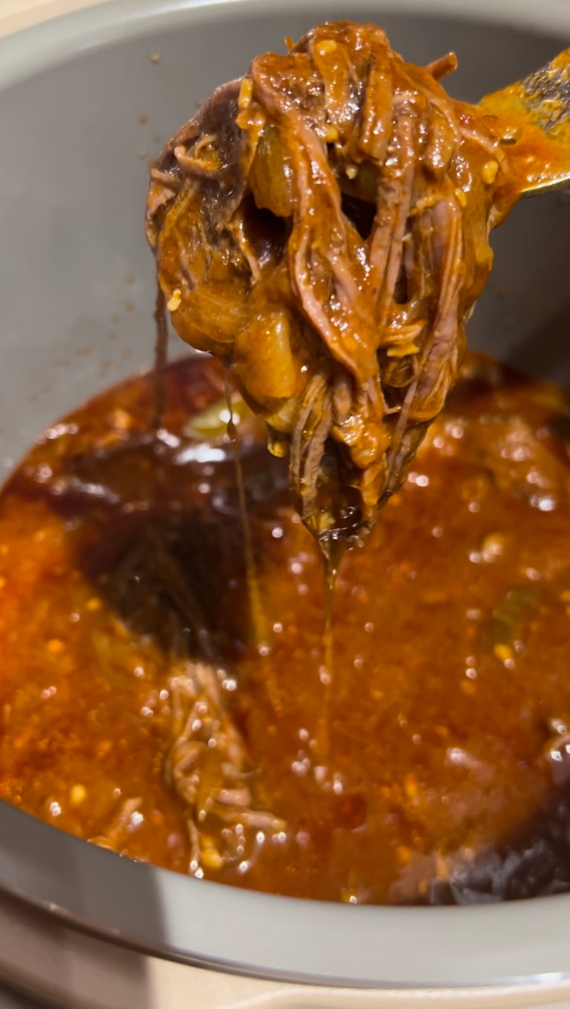 Fork tender ropa vieja from the pressure cooker