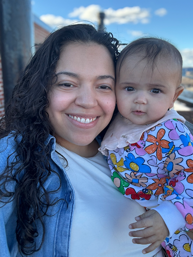 Yadi with baby Delilah