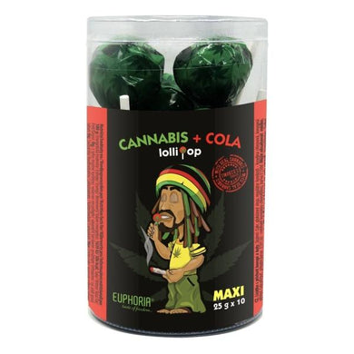 Euphoria Cannabis + Cola Maxi Lollipops 25g x 10pcs