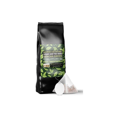 Equilibrium CBD Gourmet Loose Leaf Tea Bags - Sencha Green