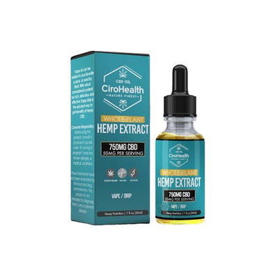 Ciro Health Full Spectrum 750mg CBD Vape - Oral Drops 30ml