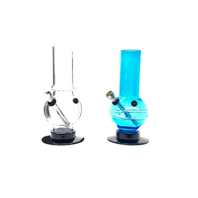 12 x 20cm Head Base Design Plain Colour Acrylic Bong- FB