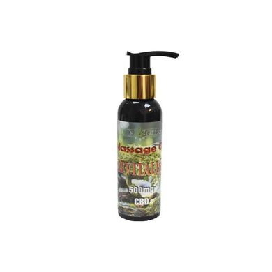 Doctor Green's 500mg CBD Massage Oil 100ml - Revitalise