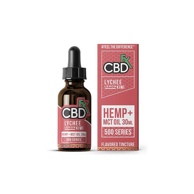 CBDfx Lychee Lemon Kiwi 30ml CBD Tincture Oil - 500/1000/1500 MGs